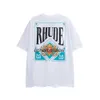 Men's T-Shirts Street Clothing Fashion Letter Card Printed T-shirt Mens Couple Style Cotton Loose Casual Hip Hop Best Quality H240401DB68