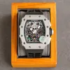 Lüks Erkekler İzle Hediyesi Otomatik Mekanik Saat İsviçre Hareketi Safir İzle İthal Yeni Malzeme Hollow Tasarım Saati CGRZ