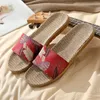 Slippers Heren Strandmode Op Dames Indoor Home Slip Linnen Paar Schoenen Slides Damesslipper