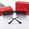 Luxusmenschen Sonnenbrille Sonnenbrille geschnitten Brille Desginer Man Mode Schatten 2023 Brille Design brauner Khaki graue Farbtöne Polarize Vollrahmen Sonnenbrille Sommer