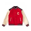 2024 Мужская и женская дизайнерская куртка Flight Jacket Бейсбольная форма Буква C Вышивка Искусственная кожа Удобная мода