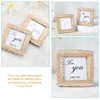 Frames 2 Pcs Po Folder Small Frame Mini Picture Bulk Gold Tiny Resin Wedding