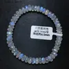 Bracelets de charme Naturel Bleu Clair Pierre De Lune Perles Claires 6.5mm Femmes Pierre De Lune Stretch Cristal Clair Perles Rondes AAAAA L240322