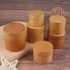Storage Bottles 1Pcs 5g/10g/15g/20g/30g/50g Bamboo Bottle Cream Nail Art Mask Empty Cosmetic Container Box