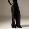 Women's Pants Capris Spring 2024 New High Waist Wide Leg Pants Draping Effect Tight PantsL2403