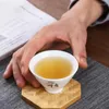 Teaware set 6st dehua vita porslin tekoppar kostym utsökt anpassad keramisk tekopp hemtillbehör kinesisk dricksuppsättning