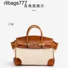 Handmade Bk Bag Bags Platinum 50 American Canvas with Top Layer Cowhide Vegetable Tanned Fashion Bag Women's Handbag Casual Men's Shoulder