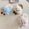 Acessórios para fone de ouvido Bolsa de malha Cloud Cute Furry Capa de fone de ouvido para AirPods 2 3 Pro Capa para AirPod Pro2 Capas de lã macia Capa protetora BoxY240322