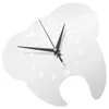Настенные часы, настольные часы для стоматолога, зеркало в форме зуба, современная стоматологическая клиника, бесшумный декоративный акрил