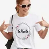 Kadın Tişört Takımı Gelin Tees Kadın Gelin Gelin Düğün Duş T-Shirt 90'lar İspanyol Kız Bachelor Party T-Shirt Kadınlar Top 240323