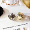 Anillos de banda Minimalista Retro Temperamento Mti-Layer Versión amplia Anillo Femenino Joyería salvaje simple para mujeres Niñas Regalo Entrega de gota DHBPK