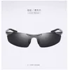 Alüminyum Magnezyum Alaşım Moda Yarım Çerçeve 2206 Spor Balıkçılık ve Bisiklet Gözlükleri Sürüş Polarize güneş gözlüğü