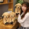 Animali di peluche ripieni Super simulazione Mamma Bambini Cane Labrador Peluche ripiene realistici Animali Golden Retriever Giocattoli per bambole per cuccioli di cane L240322