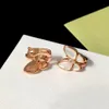 Nova marca de luxo designer brincos para mulheres 18k ouro rosegold prata doce fritillary brincos menina brincos anéis de orelha jóias presente