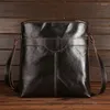 Bag Messenger Men Genuine Leather Men's Shoulder Bags Male Casual Zipper Crossbody Clutch For Handbags