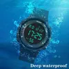 Armbanduhren Luxus Herrenuhren Digital Led Uhr Datum Sport Männer Outdoor Elektronische Mann Mode Runde Wasserdicht