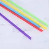 Disposable Cups Straws With Spoon Straw Color Creative Type PP Stirring Smoothie Straight 20cm Juice Drink Milk Tea