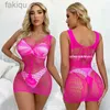 Sexy Set Hot Sexy Lingerie Woman Underwear Exotic Fishnet Dress Set Pornstar Lingerie Porn Outfits BH Mesh Suit Erotic Clothes Sex Set 24322