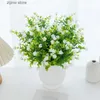 Faux Floral Greenery Artificial Plastic Flowers Fake Eucalyptus Plant Wedding bridal bouquet Christmas Decor Vase for Home windowsill bonsai Festival Y240322