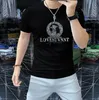 Novo 2024 designer feminino masculino verão camiseta carta impressão manga curta alta qualidade moda casais algodão t polo