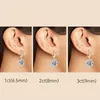 Anziw véritable étincelant 3.0 Ct D boucles d'oreilles pendantes 100% 925 argent plaqué or 2.0ct boucle d'oreille suspendue pour femmes bijoux 240313