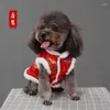 Hundebekleidung Winterkleidung Chinesisches Jahr Haustierkleidung Tang-Anzug Cheongsam Frühlingsfest Kostüm Mantel Outfit Kleidungsstück Dropshippin