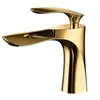 Bathroom Sink Faucets Tianview Zinc Alloy And Cold Built-in Basin Faucet Golden Mixed Water Single-hole Countertop
