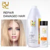 Treatments PURC 1000ml Set Keratin Treatment Hair Straighten Purifying Shampoo Smooth Curly Frizzy For Hair Care Brazilian Keratin Products