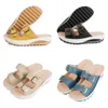 Nouvelles sandales décontractées à double boutonnage pour femmes pour la maison et l'extérieur, chaussures de sport version coréenne GAI mignonnes colorées rose bleu orange jaune 2024