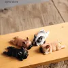 Fridge Magnets Cute Fridge Magnet 3D Sticker Mini French Bulldog Model DIY Refrigerant Magnet Dog Animal Phone Case Sticker Home Decoration Y240322