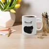 Mugs Cat Coffee 11.8oz Maxwell Ceramic Cup Custom Mugg för älskare och brädbas Easy Grip C-format handtag