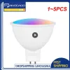 Controllo 1 ~ 5PCS Zigbee WIFI Smart Dimmerabile Lampadina GU10 MR16 RGB C + W HA CONDOTTO LA Luce Supporto Alexa Assistente Controllo Vocale Smart Bubble Spotlight