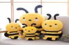 Cute bee toys with wings plush toy animal doll child baby birthday home decoration gift 2030cm2369412