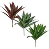 Decorative Flowers 3 Pcs Home Decor Decoration Simulation Aloe Artificial Plants Succulent Fake