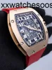 Мужские часы RicharMill ZF Factory Tourbillon Tpt Case 67-01 Корпус для часов из розового золота PaperU70S