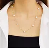 Designer de luxe femmes collier de perles pendentif coeur colliers en acier inoxydable plaqué or 18 carats divers styles INS bijoux cadeaux de fête cadeaux de mode
