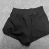 Damen-Shorts, sportliche Damenhose, breites Bein, hohe Taille, Sport, mit Taschen, für Laufen, Fitnessstudio, Workouts, elastischer Bund, solide