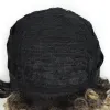 Perruques courtes Afro cheveux bouclés mode blonde à brune deux tons synthétique vague profonde perruque pour noir brésilien femmes Costume fête perruque