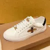 Shoes Mens Little Bee White Shoes Fashion Genuine Leather Luxury Casual Board European Goods Trend