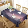 Table Cloth Rectangular Tablecloth Satin Veneer Wedding Christmas Baby Gift Party Birthday Banquet Decoration Home Dining C