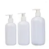 Botellas de almacenamiento 10 unids 8 oz Bomba de loción Botella recargable Plástico Claro Blanco Marrón Embalaje cosmético 500 ml 300 ml 250 ml Vacío para champú