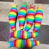 Slug Fidget Toys Articulated Telescopic Caterpillar Sensory Toys for Children and Adults utövar handledsstyrka Lindra stressleksaker