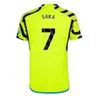 2023 2024 SAKA G. JESUS Soccer Jerseys Smith Rowe Fans Player Version Gunners Martinelli Odegaard Thomas Nketiah Tierney Arsen 23 24 Maillot de football à domicile Kit enfants