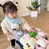 メンズベストの子供向け冬のぬいぐるみスカーフ秋の秋の暖かいフェイクファークロススカーフかわいい女の子の男の子漫画ソフトネックリング韓国スタイル