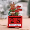 Calendrier Compte à rebours de l'arbre de Noël Calendrier d'arrivée de l'arbre de Noël Père Noël Bonhomme de neige Elk Décoration de Noël Nouvel An Y240322