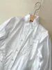 Женские блузки 2024, весенняя верхняя часть, женская хлопковая блузка ручной работы в китайском стиле с вышивкой бисером, элегантные женские универсальные топы с длинными рукавами