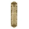 Dekoracyjne figurki mezuzah drzwi metalowa płytka żydowska do dekoracji okiennej odpornej na prezent błogosławieństwa