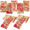 Envoltório de presente 30 pcs envelope vermelho saco envelopes dinheiro chinês para dinheiro presentes cartão carteira festival papel dragão ano bolso criança bolsa