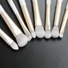 MyDestiny Makeup Brush-Ice-ICE White 12PCS Synthetic Hair Cosmetic Brushes Set-Foundati Blusher Powder Eyeshadow Cosmetic Tools J8xm＃