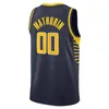 Maillot de basket-ball personnalisé pour hommes Tyrese Haliburton Pascal Siakam Bennedict Mathurin Indianas Pacer Obi Toppin Myles Turner Aaron Nesmith T.J.McConnell Nembhard